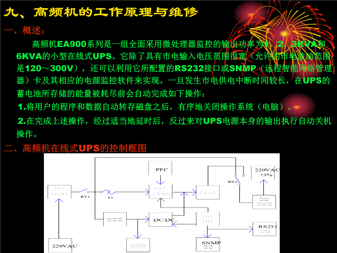 [計算機軟件及應用]EA900UPS培訓及維修手冊